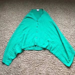 Green Poncho Sweater